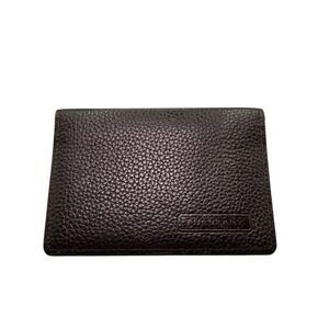 Burberry Brown/black Leather Bi Fold Wallet with Classic Nova‎ Check Interior